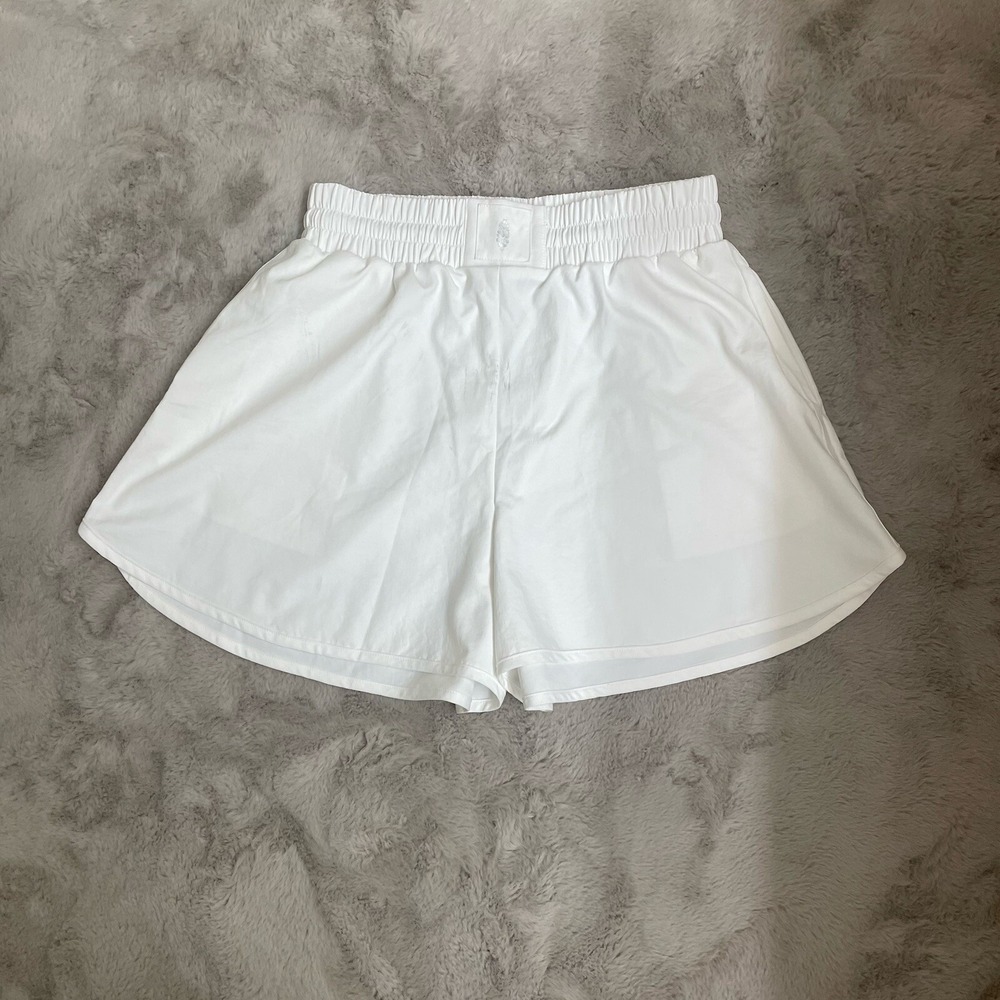 NWT Free People Women's FP Movement White‎ Shorts Size S Training Swim